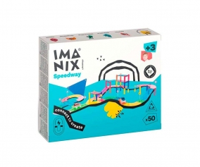 Braintoys Imanix Pista de Carreras 50 piezas