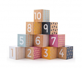 Cubi di Legno con i Numeri
