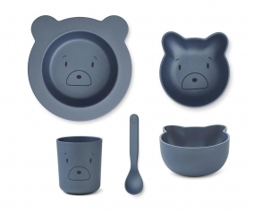 Vajilla 4 Piezas Joana Mr Bear Stormy Blue