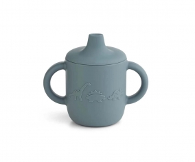 Taza Silicona Neil Dino Whale Blue