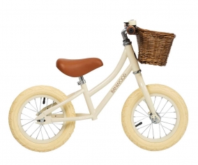 Bicicleta Banwood sem pedais First Go! Creme