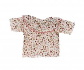 Camisa Cutie con Volante para Mueco Floral Leoni