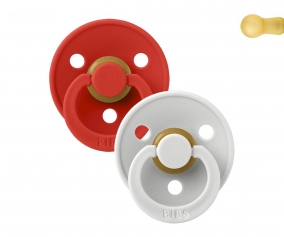 2 Chupetes BIBS Colour Round Candy Apple/Haze