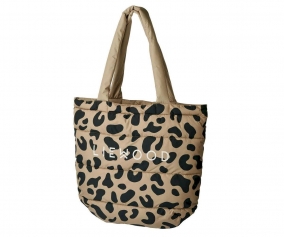 Borsa Trapuntata Reversibile Diaz Mega Leo Oat Mix