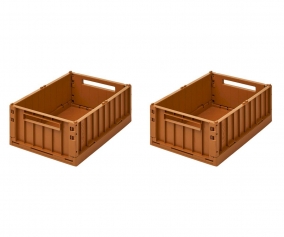 2 Ceste Organizer Piccole Weston Golden Caramel
