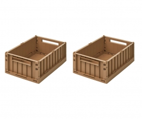 2 Cajas Almacenamiento Medianas Weston Oat