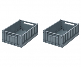 2 caixas Pequenas Weston Whale blue