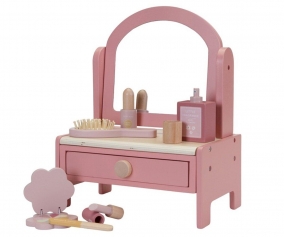 Tocador Con Set De Maquillaje Rosa Little Dutch