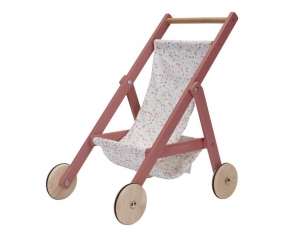 Silleta De Madera Para Muecas Rosa Oscuro