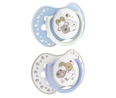 2 Chupetas LOVI Night&Day Carneiro