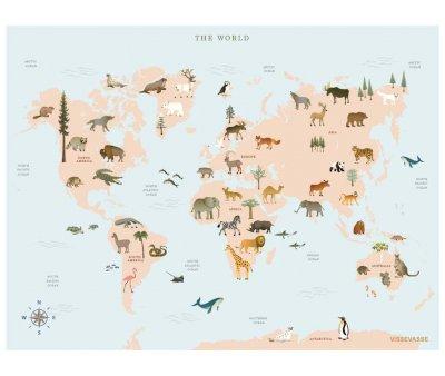 Mapa Mundi Animales L