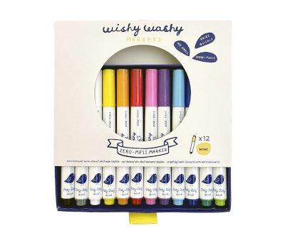 16 Mini Pennarelli Wishy Washy per Lavagna