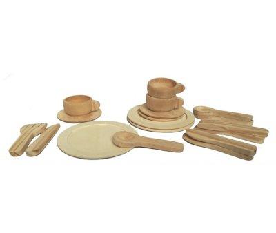 Stoviglie in Legno per Bambole
