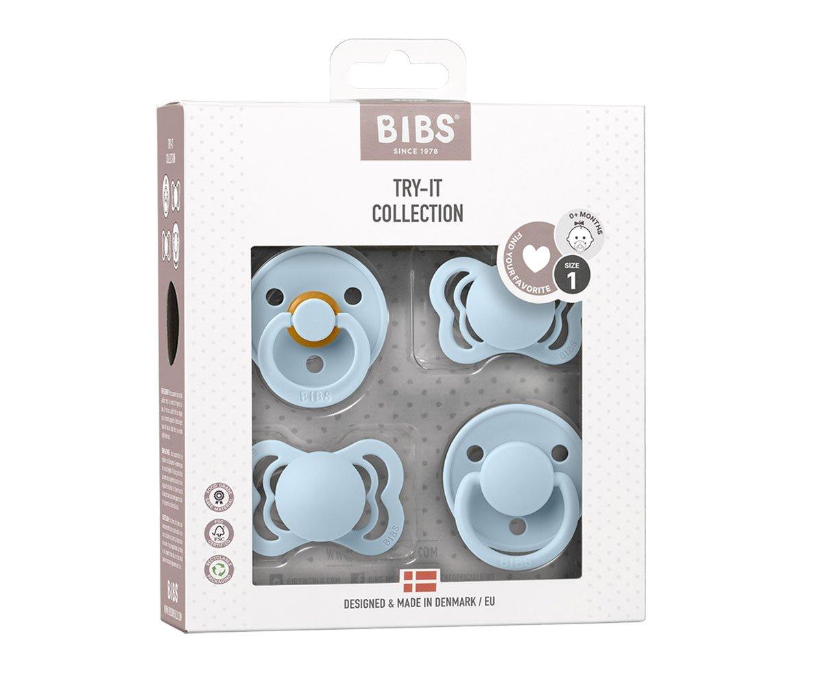 Pack Chupetes BIB Try-It Baby Blue