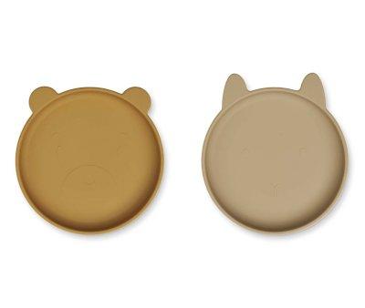 Set 2 Pratos Olivia Golden Caramel Oat Mix