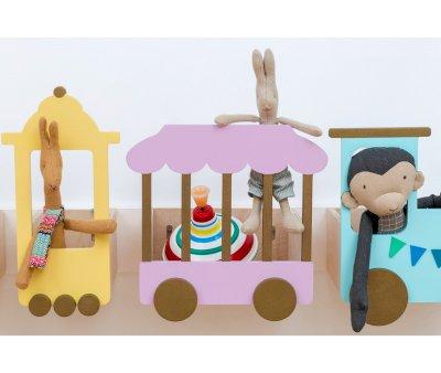 Estantera Tren "Express a la Fantasa" Pastel Pink