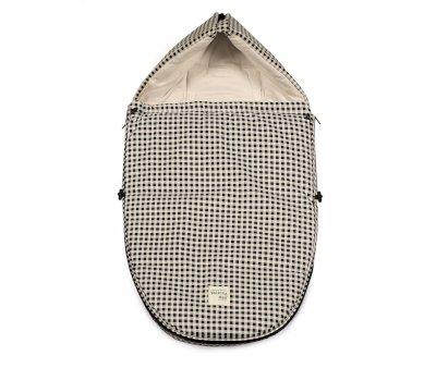 Gigoteuse porte-bb  mi-saison 2 en 1 I Love Vichy noir