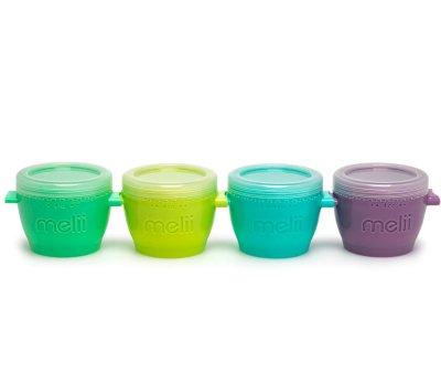 Set 4 Porta Alimenti Bebè Snap & Go Pods Multicolor 118ml