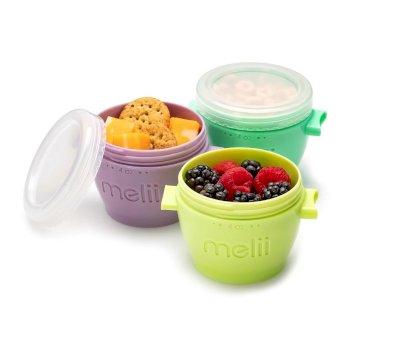 Set 4 Porta Alimenti Beb Snap & Go Pods Multicolor 118ml