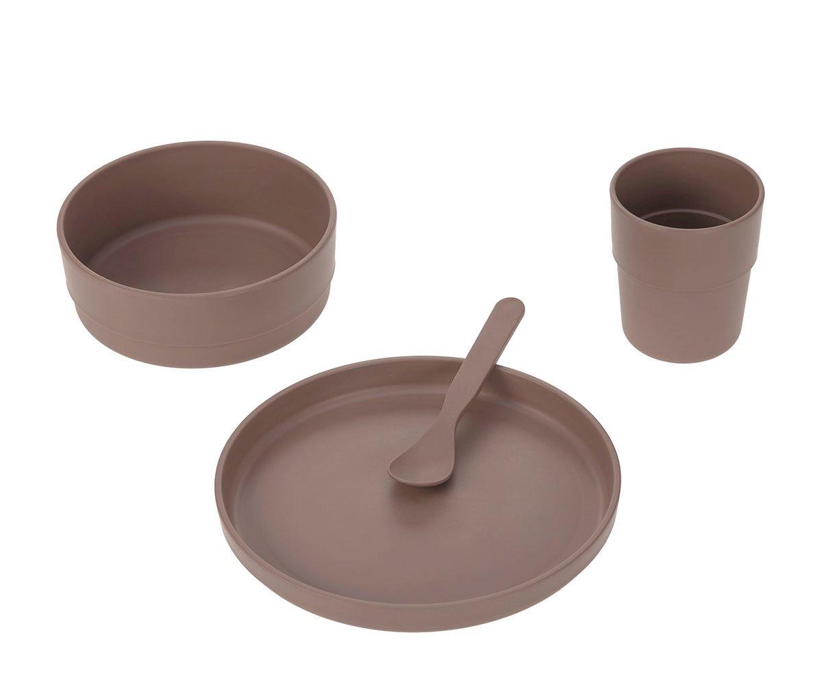 Vaisselle 4 Pièces Eco Chocolate