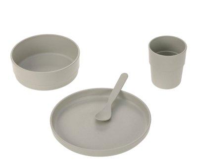 Vajilla 4 piezas Eco Gris