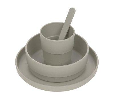 Vajilla 4 piezas Eco Gris