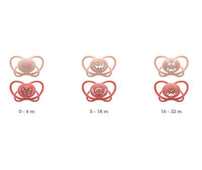 2 Succhietti Nip First Moments My Butterfly Silicone Pink