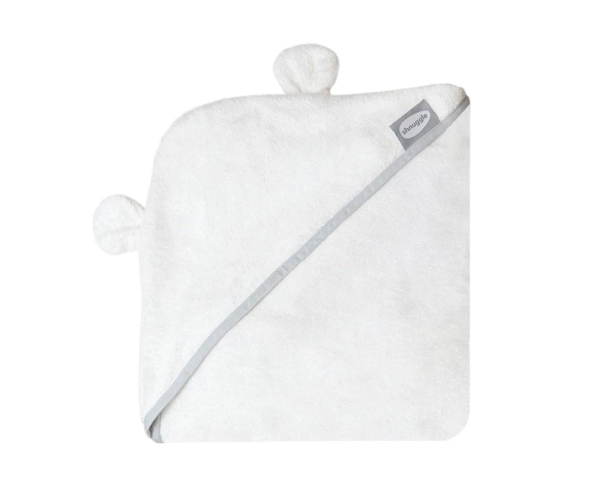 Serviette Tablier - Cape De Bain Pour Bébé En Bambou Blanc