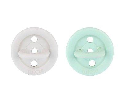 2 Chupetes Caucho Tutete Menta/Gris