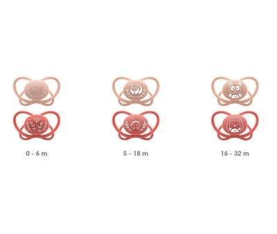 2 Succhietti Nip First Moments My Butterfly Silicone Pink 0-6m