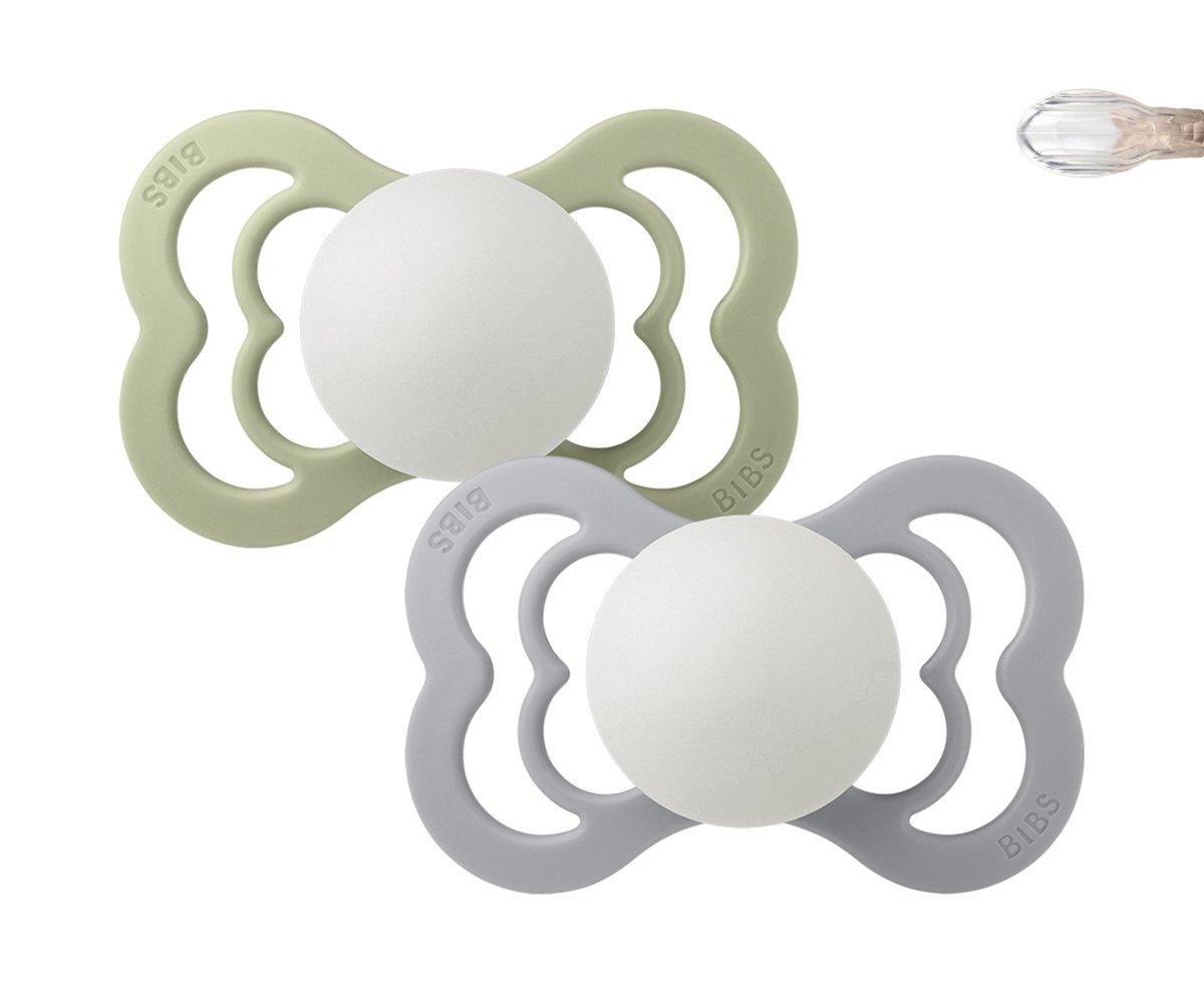 Pack 2 Succhietti BIBS Supreme Night Sage/Cloud Silicone