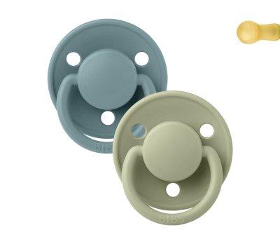 2 Chupetes BIBS De Lux Island Sea/Sage