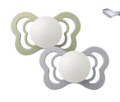 Pack 2 Succhietti BIBS Couture Night Sage/Cloud Silicone