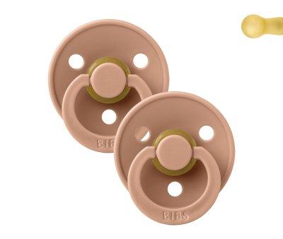 2 Chupetas Bibs Colors Peach/Peach