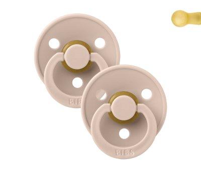 2 Chupetes BIBS Colour Round Blush/Blush