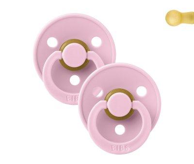 2 Succhietti BIBS Colour Round Baby Pink