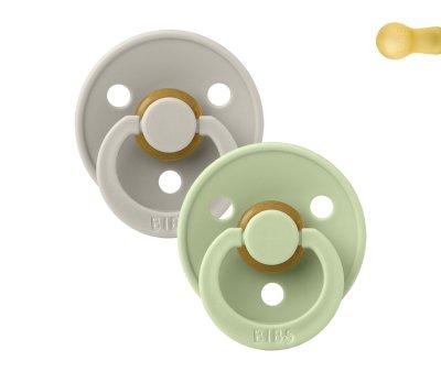 2 Chupetas BIBS Colors Baby Sand/Pistacho