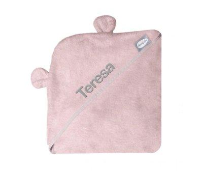 Toalla Delantal Capa Bao Beb Bamb Rosa Personalizable