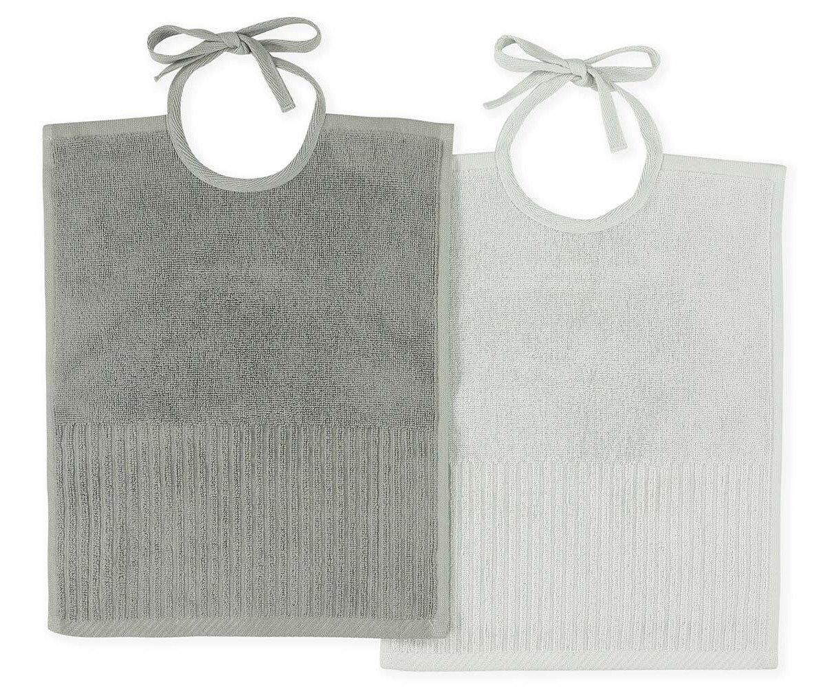 2 Bavoirs En Coton XL Olive