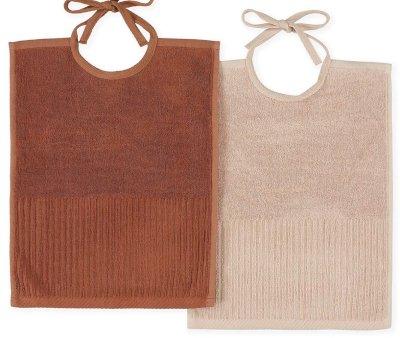 2 Baberos Algodn XL Rose