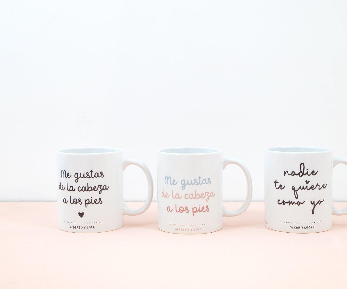 Taza Cerámica Me Gustas De La Cabeza A Los Pies Personalizada