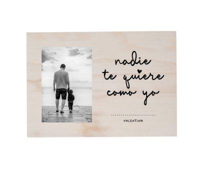Custom Wooden Photo Frame - No One Loves You Like I Do