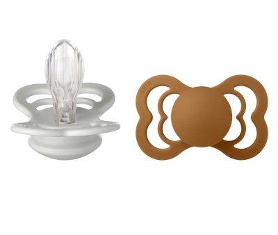 Pack 2 Succhietti BIBS Supreme Haze/Caramel Silicone
