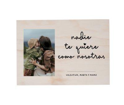 Custom Wooden Photo Frame - No One Loves You Like We Do