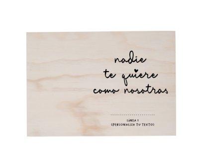 Custom Wooden Photo Frame - No One Loves You Like We Do