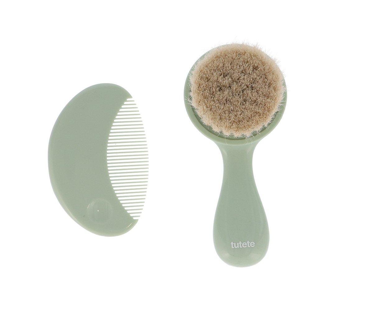 Personalised Sage Comb and Brush Set Tutete