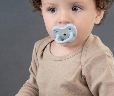 2 Chupetes Caucho Hevea Cottage Blue/Grey 3-36m