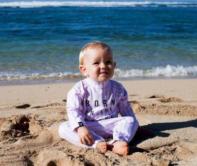 Baador Manga Larga Beach Girl Pink