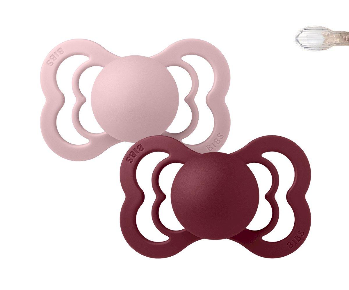 Pack 2 Succhietti BIBS Supreme Pink Plum/Elderberry Silicone