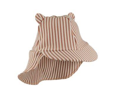 Cappellino Spiaggia Senia Seersucker Stripe Tuscany Rose/Sandy